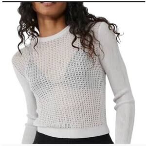 Free People H2O Gray Crew Pullover - Size L
